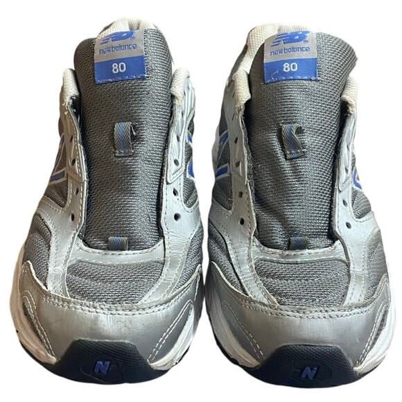 New Balance Women's Athletic Sneakers US 8 Silver Blue No Strings Running Shoes - Picture 4 of 11